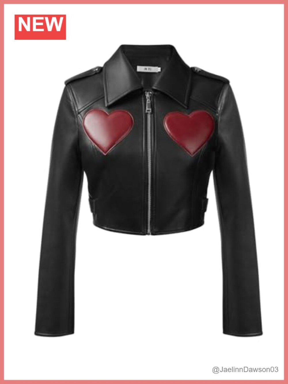JW PEI Women's Sophie Cropped Leather Jacket